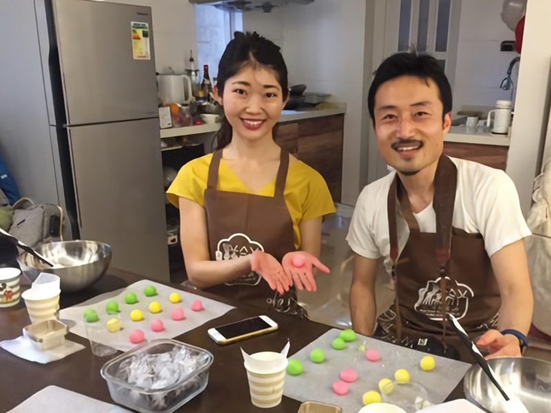 香港にてIced Mooncake作り体験