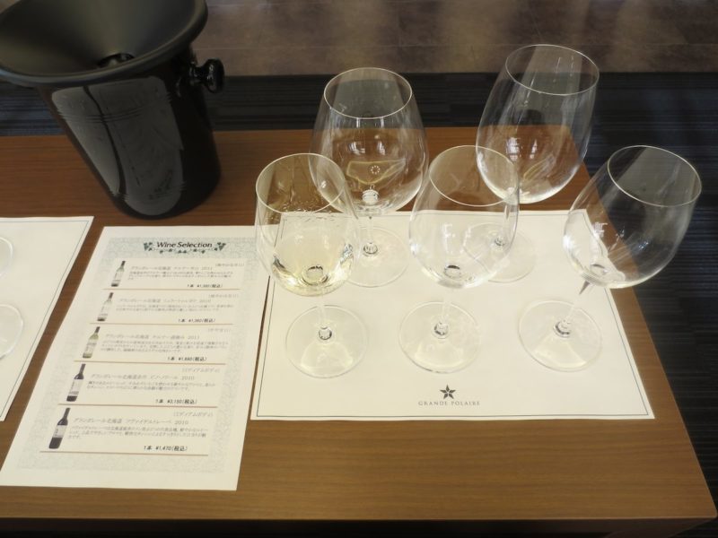 グランポレール白ワイン五種のテイスティング